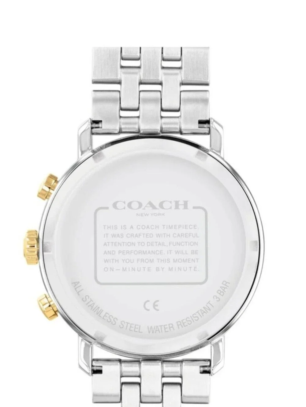 Coach Harrison Men's Watch 42mm Stainless Steel Link Bracelet
